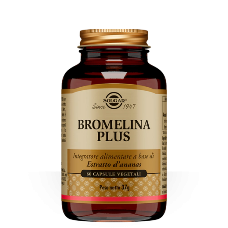 Solgar Bromelina Plus Integratore digestione 60 capsule