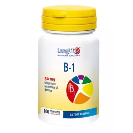 Longlife B1 Integratore per benessere sistema nervoso 100 Compresse