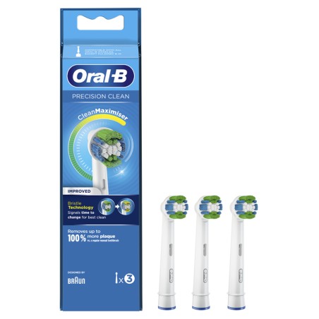Oralb Linea Igiene Dentale Testine Di Ricambio Precision Clean Eb20 3pz
