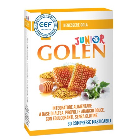 Cef Cooperativa Esercenti Farm Cef Golen Bambini 30 Compresse Masticabili
