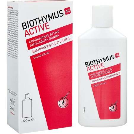 BIOTHYMUS SHAMPOO ANTICADUTA DONNA 200 ML RISTRUTTURANTE PER CAPELLI SFIBRATI