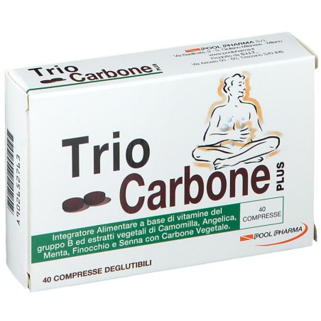 TRIO CARBONE PLUS 40 COMPRESSE