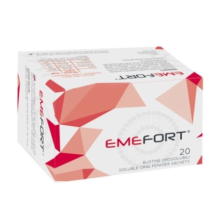 Emefort Integratore Alimentare ferro Vitamina C e Acido Folico 20 Bustine Monodose Orosolubili
