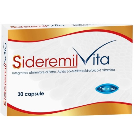 Sideremil Vita Integratore A Base Di Ferro E Acido Folico 30 Capsule