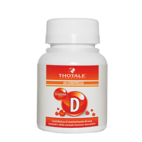 INTEGRATORE VITAMINA D 60 COMPRESSE PER IL FUNZIONAMENTO DEL SISTEMA IMMUNITARIO E PER OSSA SANE  THOTALE