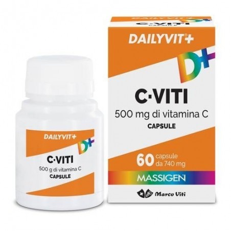 MARCO VITI - Massigen Dailyvit+ C-Viti 60 Capsule - Integratore Alimentare Di Vitamina C
