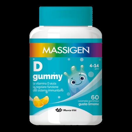 MASSIGEN D GUMMY INTEGRATORE DI VITAMINA D PER BAMBINI 60 CARAMELLE