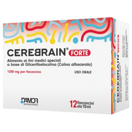 Cerebrain Forte - Alimento a fini medici speciali per il declino cognitivo - 12 flaconcini