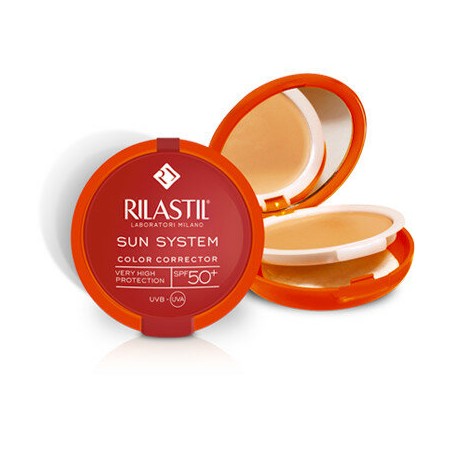 Rilastil Sun System Crema Compatta Uniformante SPF50+ colore 01 beige