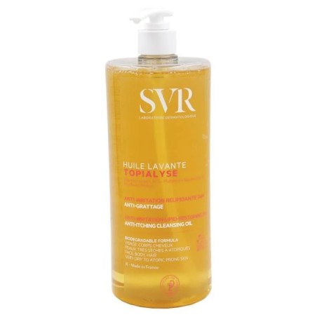 SVR Topialyse Olio Lavante Detergente Relipidante Anti Irritazioni Anti Prurito per Pelli Secche e Atopiche 1000 ml