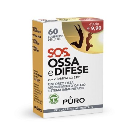 Puro Sos Ossa E Difese 60 Compresse Deglutibili