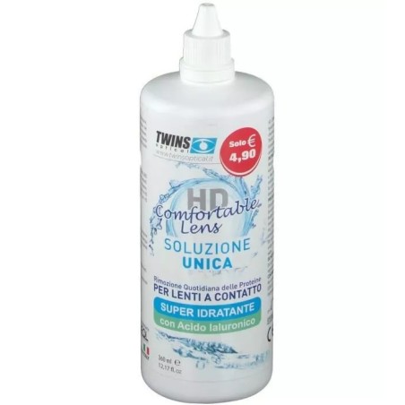 Hd comfort lens soluzione unica per lenti a contatto 360 ml