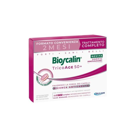 BIOSCALIN TRICOAGE NUOVA FORMULA 60 COMPRESSE Bioscalin tricoage 50+ è un integratore