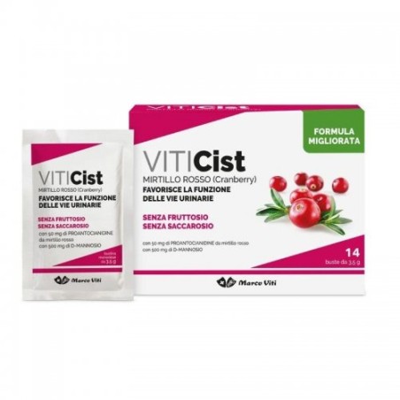 Viticist Mirtillo integratore per le cistiti ricorrenti senza fruttosio 14 buste Prezzo Promo