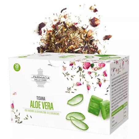 TISANA ALOE VERA 20 FILTRI PER FAVORIRE LA DEPURAZIONE DELL' ORGANISMO CON ORTICA, BETULLA E MENTA