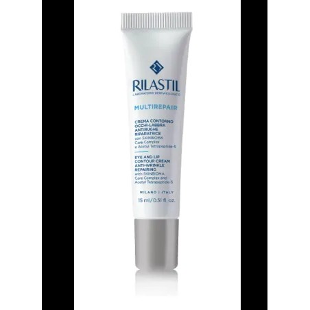 Rilastil Multirepair crema contorno occhi e labbra antirughe 15 ml