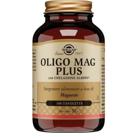 Solgar Oligo Mag Plus Integratore di Magnesio 100 Tavolette