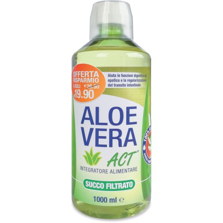 ALOE VERA 1 LITRO SUCCO FILTRATO AIUTA LA FUNZIONE DIGESTIVA, EPATICA E LA REGOLARIZZAZIONE DEL TRANSITO INTESTINALE