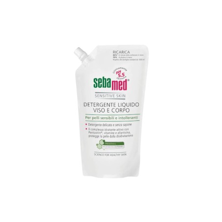 SEBAMED DETERGENTE VISO E CORPO LIQUIDO 1 LITRO PER PELLI SENSIBILI E INTOLLERANTI  NON CONTIENE SAPONE  PROTEGGE LA PELLE