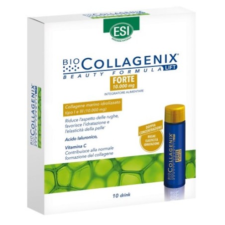 Esi Bio Collagenenix Forte Integratore Di Collagene Anti-Invecchiamento 10 Flaconcini