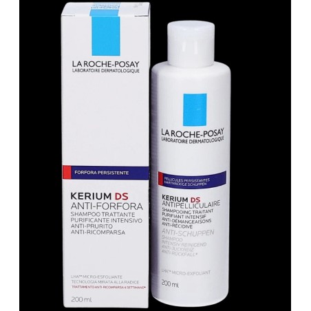 LA ROCHE POSAY KERIUM DS 200 ML SHAMPOO INTENSIVO ANTIFORFORA PER PRURITO E IRRITAZIONE SULLA PELLE  RIDUZIONE DELLA DESQUAMA