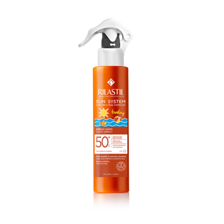 RILASTIL SUN SYSTEM BABY - SPRAY SOLARE SPF 50+ CORPO PER BAMBINI E NEONTAI RESISTENTE ALL'ACQUA - FLACONE 200 ML