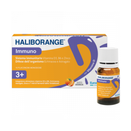 Haliborange IMMUNO Integratore immunostimolante Sistema Immunitario 10 Flaconcini
