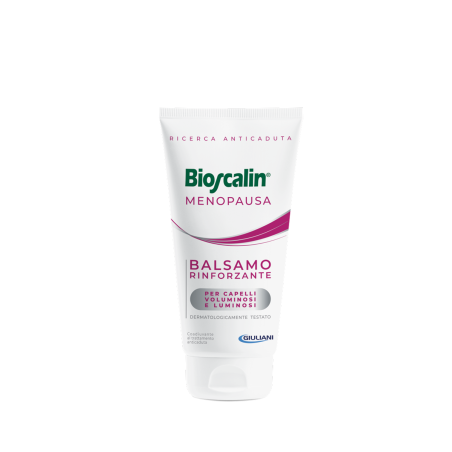 BIOSCALIN BALSAMO ANTIETÀ MENOPAUSA RINFORZANTE DONA VOLUME, PETTINABILITÀ, ELASTICITÀ E LUCENTEZZA  FORMATO 150 ML