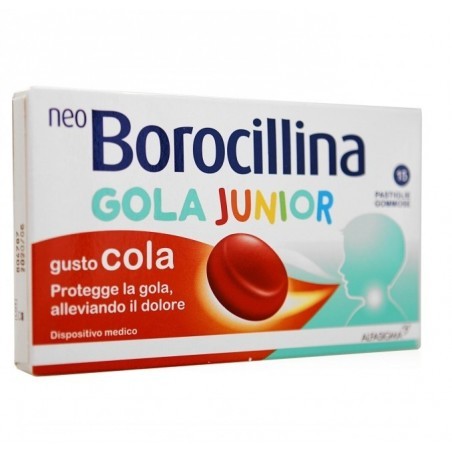 Neoborocillina Gola Junior gusto Cola 15 pastiglie gommose