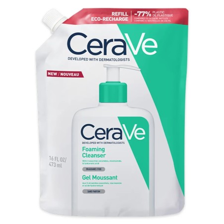 Cerave Schiuma Detergente Viso Pelle Grassa Ricarica 473ml Con Ceramidi E Niacinamide
