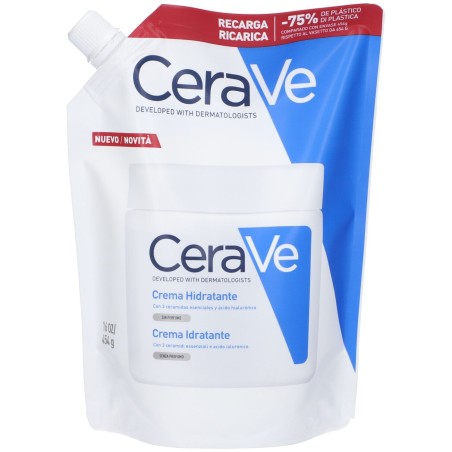 Cerave Crema Idratante Refill 473ml Per Pelli Secche Con Ceramidi E Acido Ialuronico