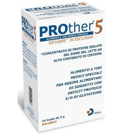 Prother 5 Alimento a fini Medici Speciali 14 bustine solubili