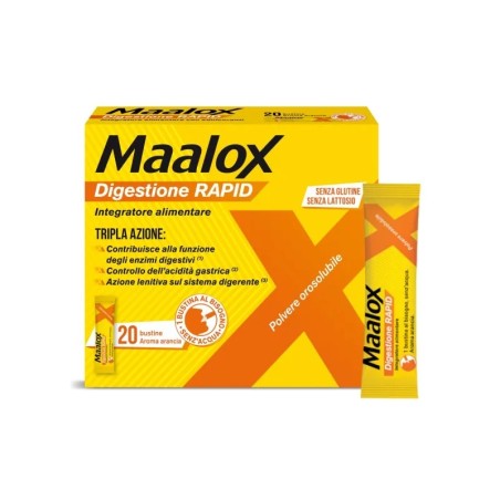 Maalox Digestione RAPID Digestione e Acidità 20 Bustine