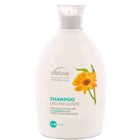 VEBIX SHAMPOO USO FREQUENTE 300 ML CON ACQUA DISTILLATA DI CALENDULA DA AGRICOLTURA BIOLOGICA