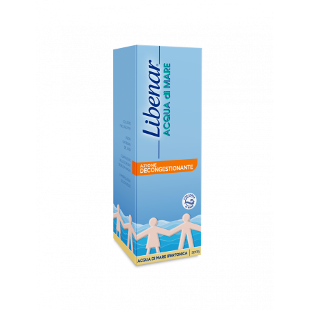 LIBENAR SPRAY IPERTONICO DECONGESTIONANTE 100 ML CON ACQUA DI MARE PER L' IGIENE DEL NASO. IPERTONICA