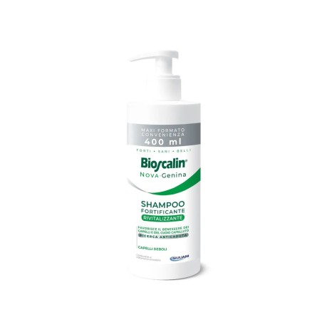 BIOSCALIN SHAMPOO NOVAGENINA RIVITALIZZANTE 400 ML PER CAPELLI DEBOLI FAVORISCE IL BENESSERE DEI CAPELLI E DEL CUOIO CAPELLUTO