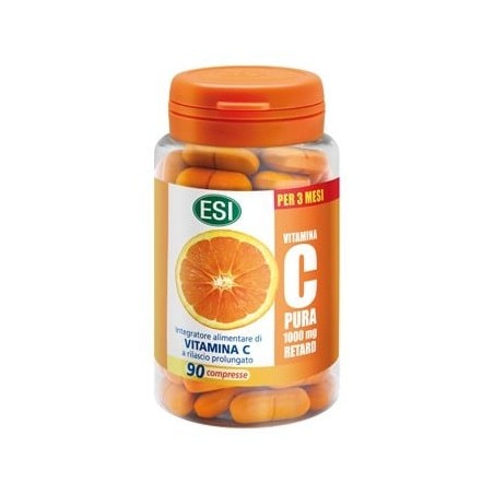 VITAMINA C 90 COMPRESSE RETARD 1000 MG  A RILASCIO PROLUNGATO PER IL SISTEMA IMMUNITARIO  PER 3 MESI  ESI