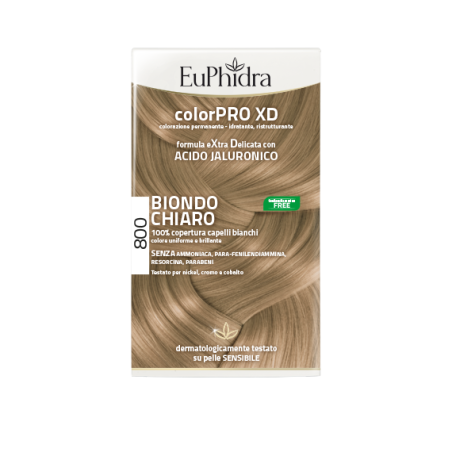 TINTA 8 0 BIONDO CHIARO EXTRA DELICATA CON ACIDO IALURONICO 100% COPERTURA CAPELLI BIANCHI  SENZA AMMONIACA, PARA-FENILEND