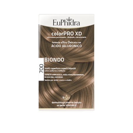 TINTA 7 0 BIONDO EXTRA DELICATA CON ACIDO IALURONICO 100% COPERTURA CAPELLI BIANCHI  SENZA AMMONIACA, PARA-FENILENDIAMMINA