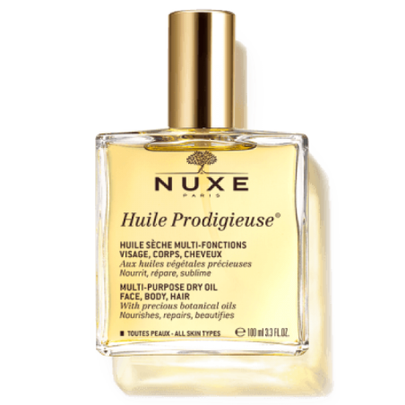 NUXE OLIO PRODIGIOSO SECCO MULTIUSO 100 ML DALLA TEXTURE UNICA E DAL PROFUMO INEBRIANTE DI ARANCIO MAGNOLIA E VANIGLIA CHE