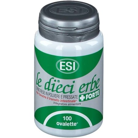 ESI LE DIECI ERBE + FORTE 100 OVALETTE ERBE AIUTA A REGOLARIZZARE LA FUNZIONALITÀ INTESTINALE E FAVORIRE LA DIGESTIONE  CON SE